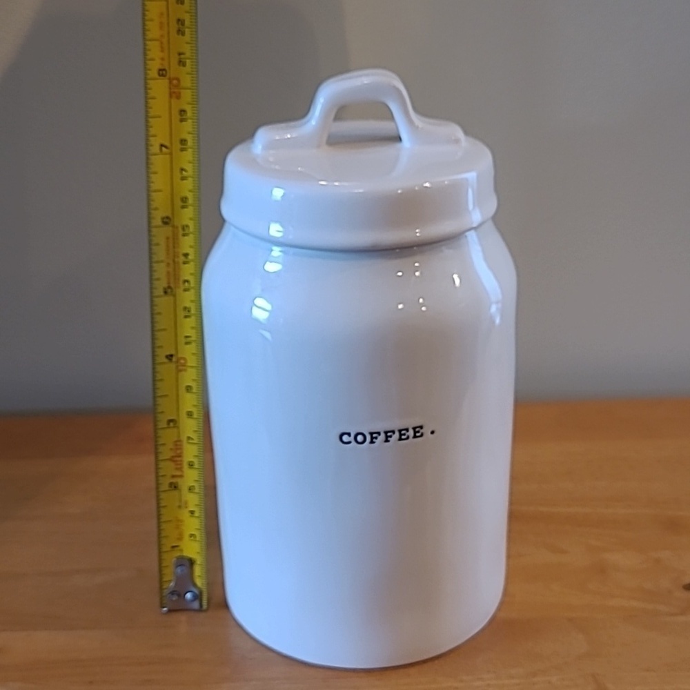 RAE DUNN ARTISAN COLLECTION BY MAGENTA White 'Coffee' Ceramic Canister - Picture 12 of 14